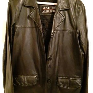 Leather Limited 3/4 length leather coat